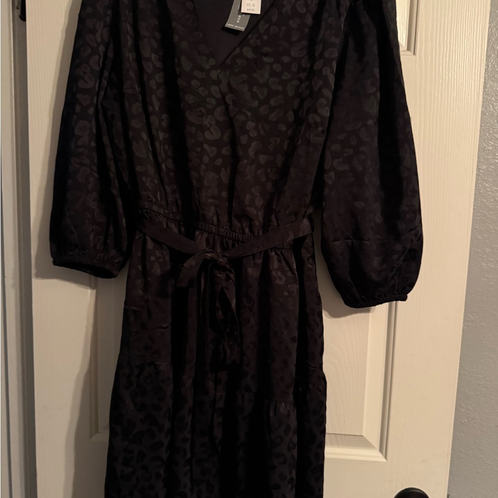 Lane Bryant Black Leopard Print Dress